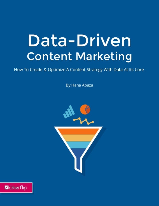 Obal ebooku Data-Driven Content Marketing od Uberflip